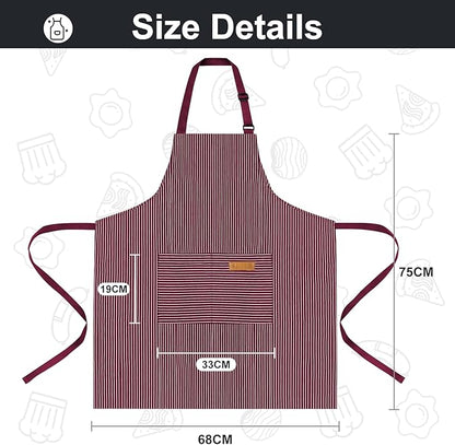 VALOME 2 Pack Kitchen Aprons, Apron - Image 2