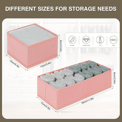 DIMJ Drawer Organizers for Clothing, Fabric Closet Organizers and Storage - Image 2
