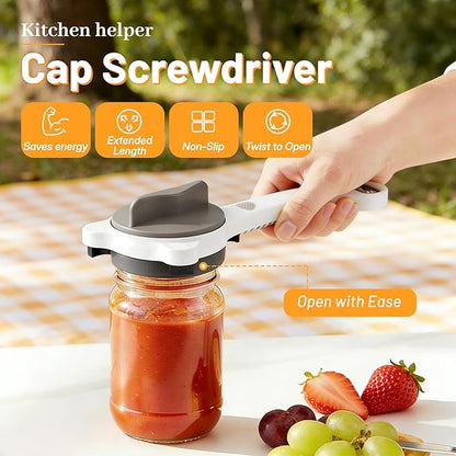 Jar Opener for Seniors Weak Hands, Adjustable Can Jar Lid Bottle Opener - Image 2
