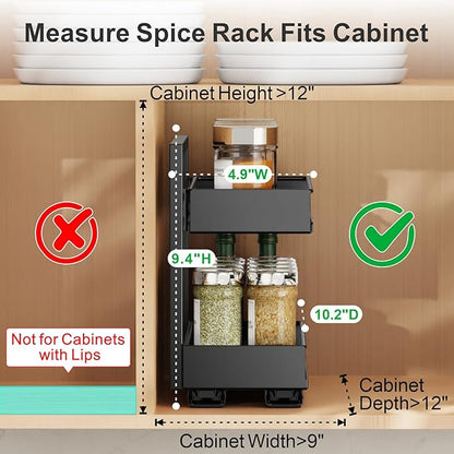 iSPECLE Spice Racks for Inside Cabinet - Image 2