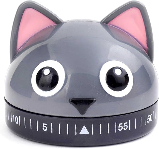 Kikkerland Cat Kitchen Timer in Grey by KikkerlandDesignInc