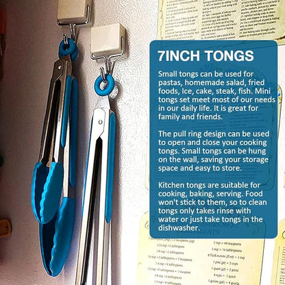 Small Serving Tongs Set of 3, Mini Tongs - Image 6