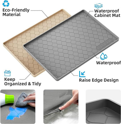 Winisok Silicone Under Sink Mat 28" x 22", kitchen Essentials and Gadgets - Image 2