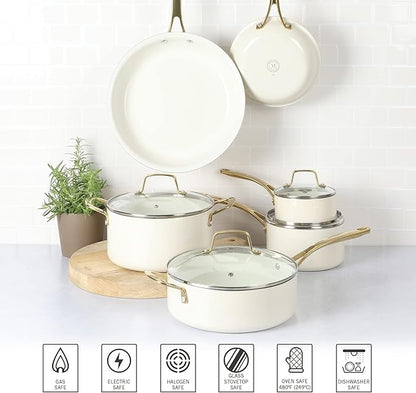 Martha Stewart Lockton Premium Non stick Non Toxic PFA Free Ceramic Interior 10 - Image 5