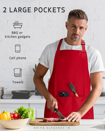 Syntus Chef Apron for Men Women Kitchen Cooking Apron - Image 7