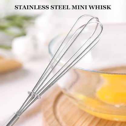 NileHome Mini Whisks Stainless Steel Whisk Set 5" 7" 7"Kitchen Small Wisk - Image 6