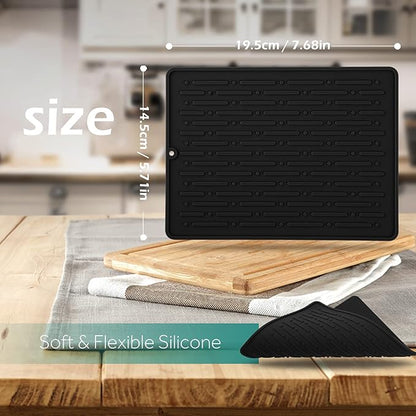 GeeRic Dish Drying Mats, Heat-resistant Silicone Mat - Image 2