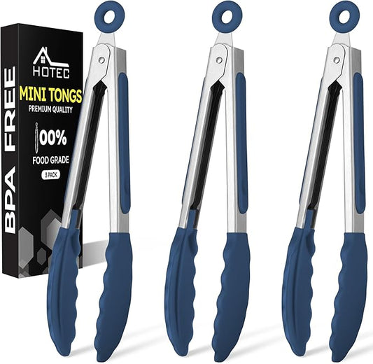 Hotec Mini Silicone Kitchen Tongs by Hotec