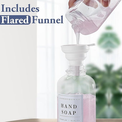 Glass Soap Dispenser with Pump, Countertop Soap and Lotion Dispenser Set of 2 - Image 4