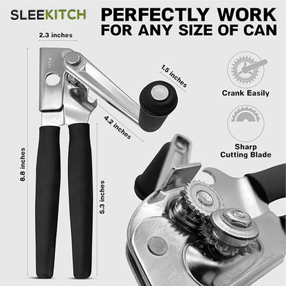 Commercial Can Opener Manual Heavy Duty, Hand Crank Can Opener, Large Handheld - Image 5
