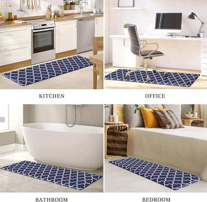 WISELIFE Kitchen Runner Rugs Anti-Fatigue mats, 17.3"x 28", Non Slip Waterproof - Image 7