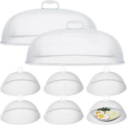 Hicarer 8 Pcs Metal Mesh Screen Food Cover by Hicarer