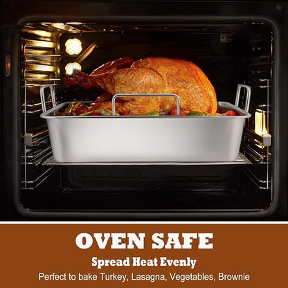 P&P CHEF 14" Roaster Roasting Pan - Image 4