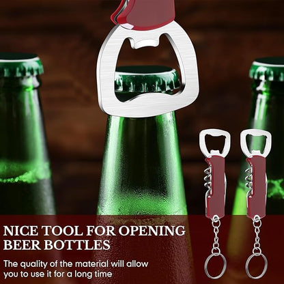 Ziliny 24 Pcs Bottle Opener Keychain Bulk Wine Bottle Beer Opener Keychain - Image 4