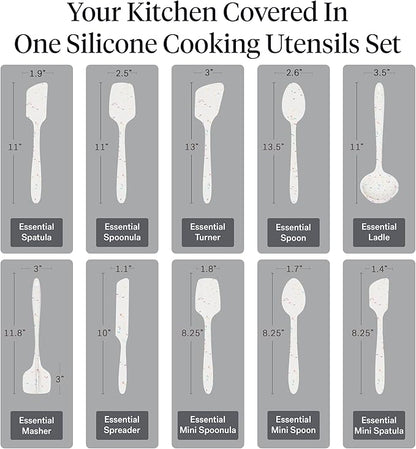 GIR: Get It Right 10-Piece Silicone Ultimate Kitchen Utensil Set – Spatulas - Image 3