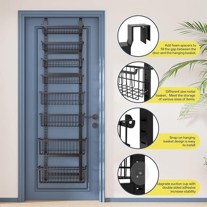 Over The Door Pantry Organizer, 8-Tier Over The Door Organizer - Image 3