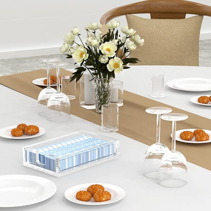 HIIMIEI Acrylic Napkin Holder for Bathroom, Acrylic Guest Towel Holder - Image 6