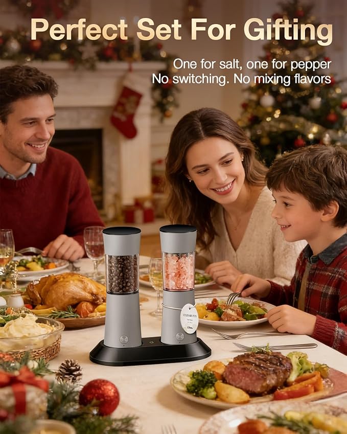 Electric Salt and Pepper Grinder Set - Image 7