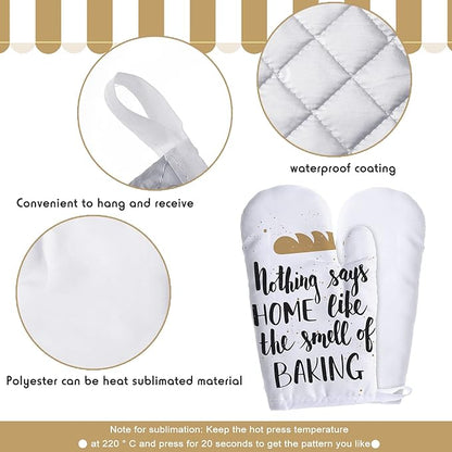 Patelai 50 Pieces Blank Sublimation Oven Mitts Set Include Blank Sublimation - Image 4