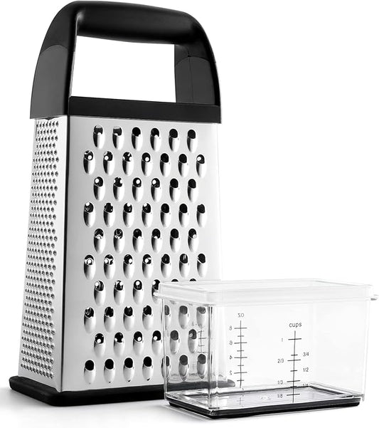 Urbanstrive Cheese Grater With Container Box Grater Stainless Steel Graters by Urbanstrive