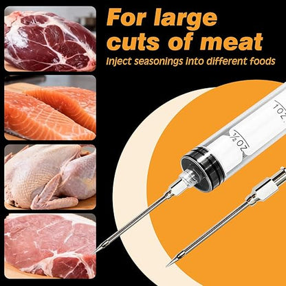 CloudHand Meat Turkey Pop Up Timer & Flavor Injector Set, Turkey Thermometer - Image 5