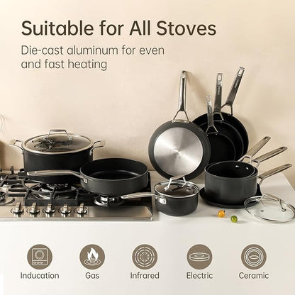 MsMk 7 inch Small Frying Pan, Carbonize also Nonstick Omelette Pan, PFOA Free - Image 6