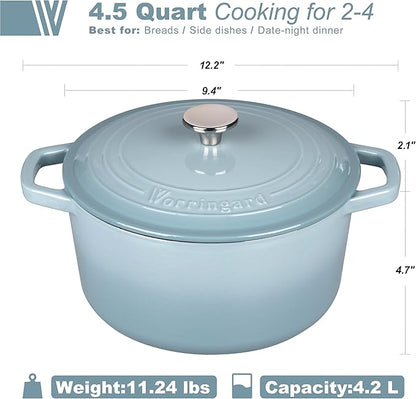 VORRINGARD Enameled Cast Iron Dutch Oven Pot - Image 2