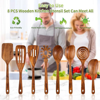 Wooden Spoons for Cooking, Wooden Utensils for Cooking - Image 6
