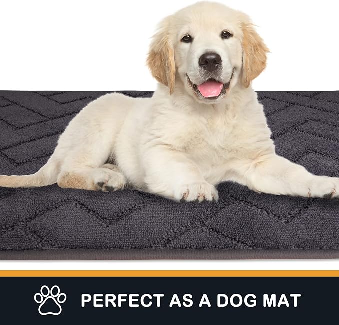 PURRUGS Dirt Trapping Door Mat 24" x 70", Non-Slip Machine Washable Entry Rug - Image 4