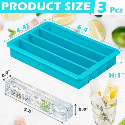 Webake Silicone Ice Cube Trays for Water Bottles Ice Cube Mold 12 Cavity - Image 2