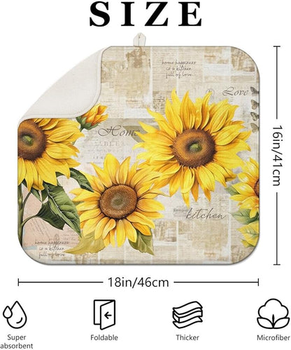 Dish Drying Mat Drainer Pads - Image 4