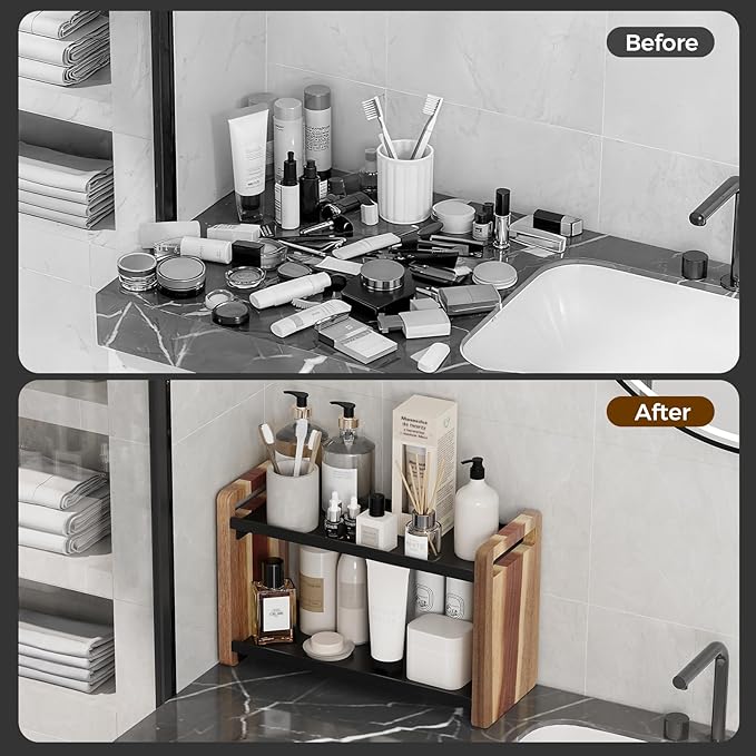 Bathroom Counter Organizer, Bathroom Counter Shelf, Bathroom Organizers - Image 3
