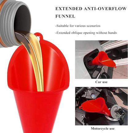 2 PCS Oil Funnel, Automotive Use Funnels - Image 5