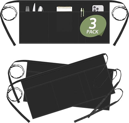 Syntus Server Apron for Men Women, Waitress Waist Apron by Syntus