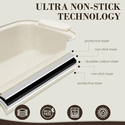 Baking Pans Set Nonstick, Stackable Bakeware Sets - Image 6