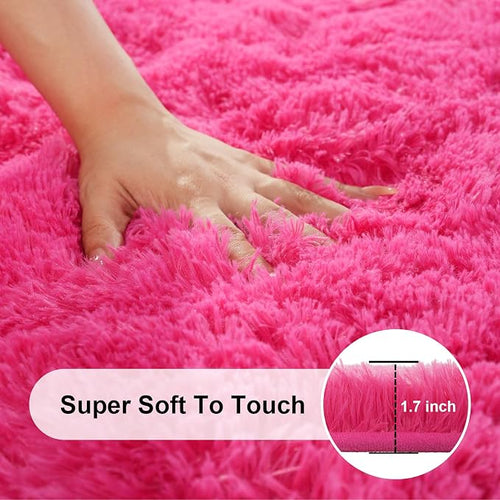2x3 Rugs for Bedroom, Fluffy Area Rugs for Living Room, Small Fuzzy Shag Soft - Image 2