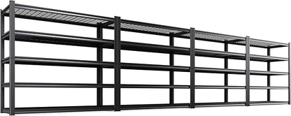 Set of 4 Garage Shelving-3500 lbs 5 Tier Storage Shelves, Adjustable Heavy Duty by Unknown