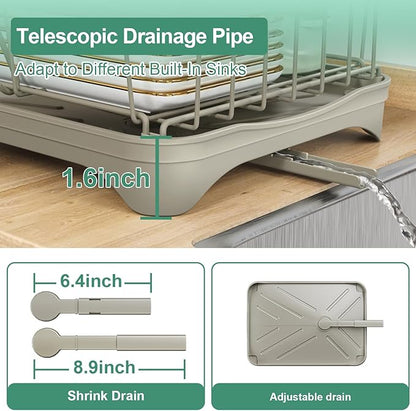 Dish Drying Rack, 2-Tier Dish Drying Rack - Image 5