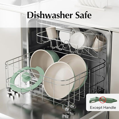 Redchef 16pcs Ceramic Pots and Pans Set Non Stick, Nonstick Ceramic Cookware Set - Image 7
