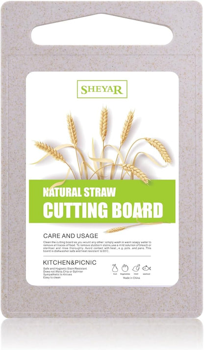 Cutting Board for Kitchen, Wheat Straw Fiber Cutting Board, Dish Washer Safe by zzsbrm
