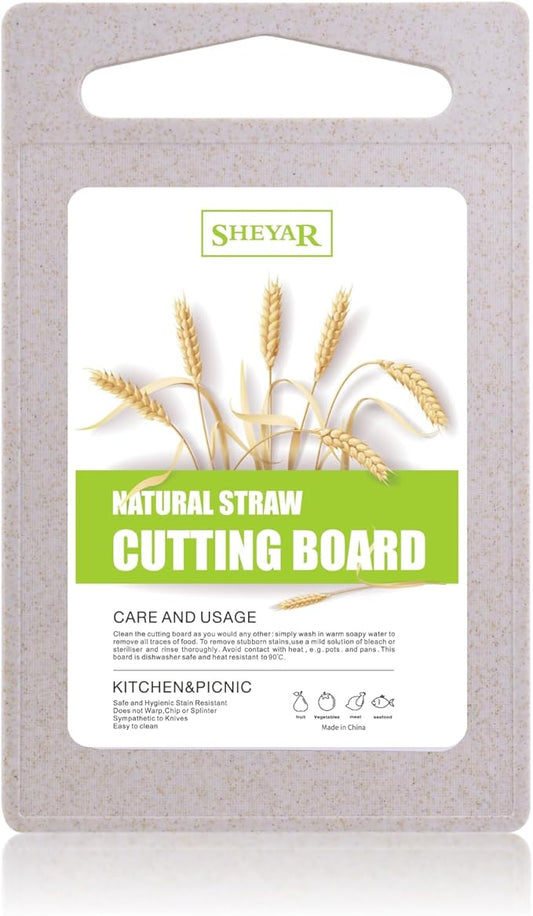 Cutting Board for Kitchen, Wheat Straw Fiber Cutting Board, Dish Washer Safe by zzsbrm