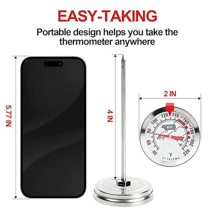 Meat Thermometer Cooking Thermometer Stainless Steel Kitchen Thermometer - Image 2