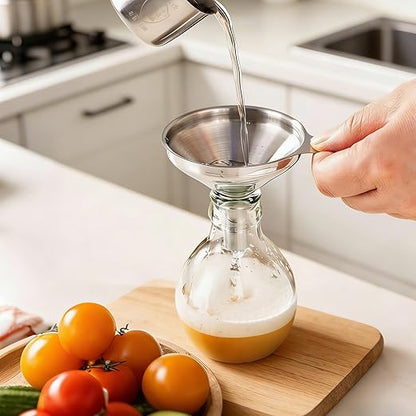 Small Funnels for Filling Bottles, Food Grade Mini Metal Funnel for - Image 4