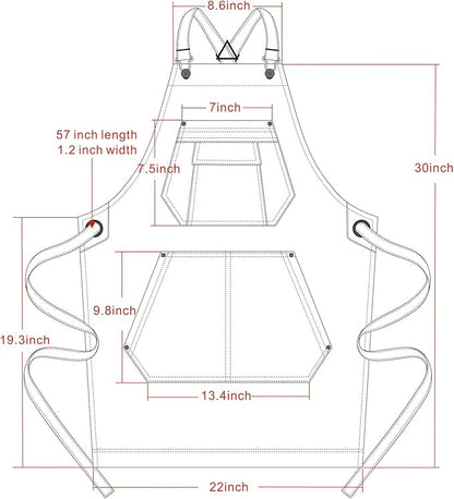Jeanerlor - Denim Apron with Pockets - Image 4