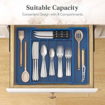 Lifewit Silverware Drawer Organizer, Expandable Utensil Tray - Image 3