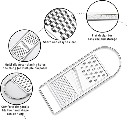 Graters for Kitchen, Cheese Grater Handheld Hand, Mini Cheese Grater Stainless - Image 3