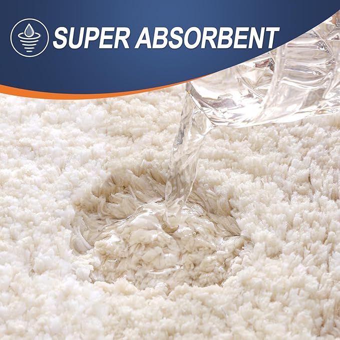 OLANLY Large Bathroom Rugs Mat 44x32, Extra Soft Absorbent Microfiber Bath Rugs - Image 4