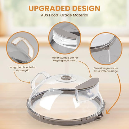 Microwave Splatter Cover for Food, Upgraded Microwave Cover - Image 3