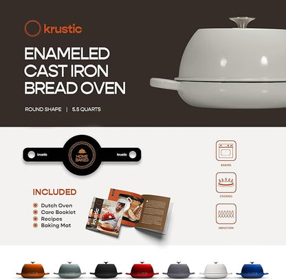 Krustic Enameled Cast Iron Dutch Oven - Image 5