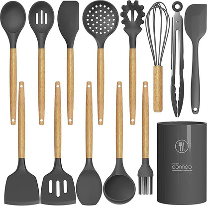 oannao Silicone Cooking Utensils Kitchen Utensil Set by oannao